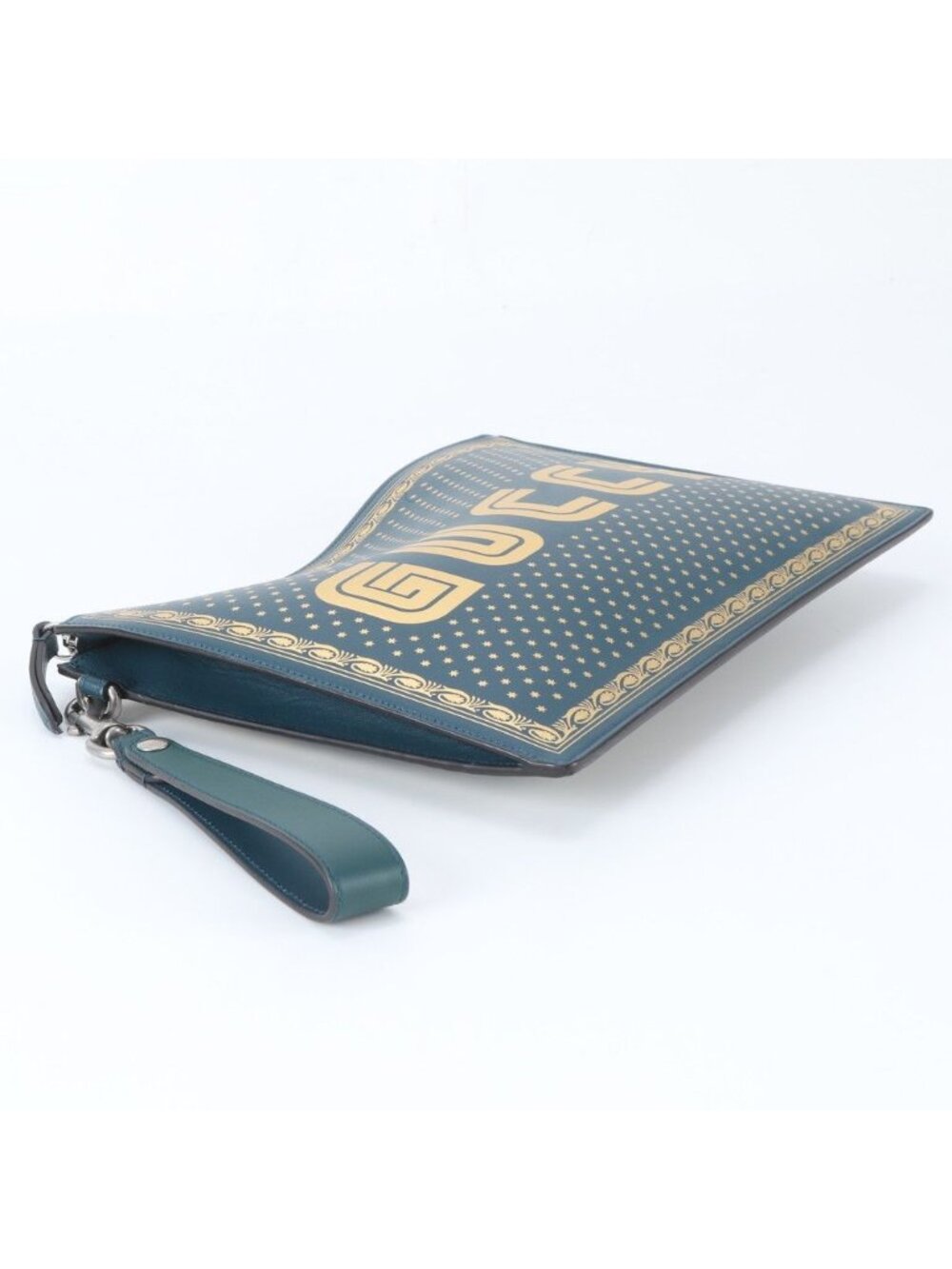 Gucci Sega Collaboration Guccy Print Leather Business Clutch - Picture 5 of 10